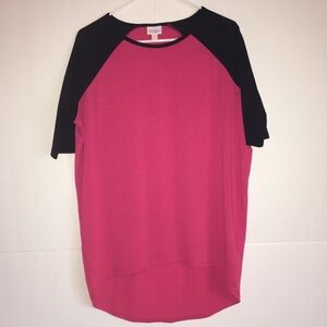 LuLaRoe Block Sleeve Hi Low Tee